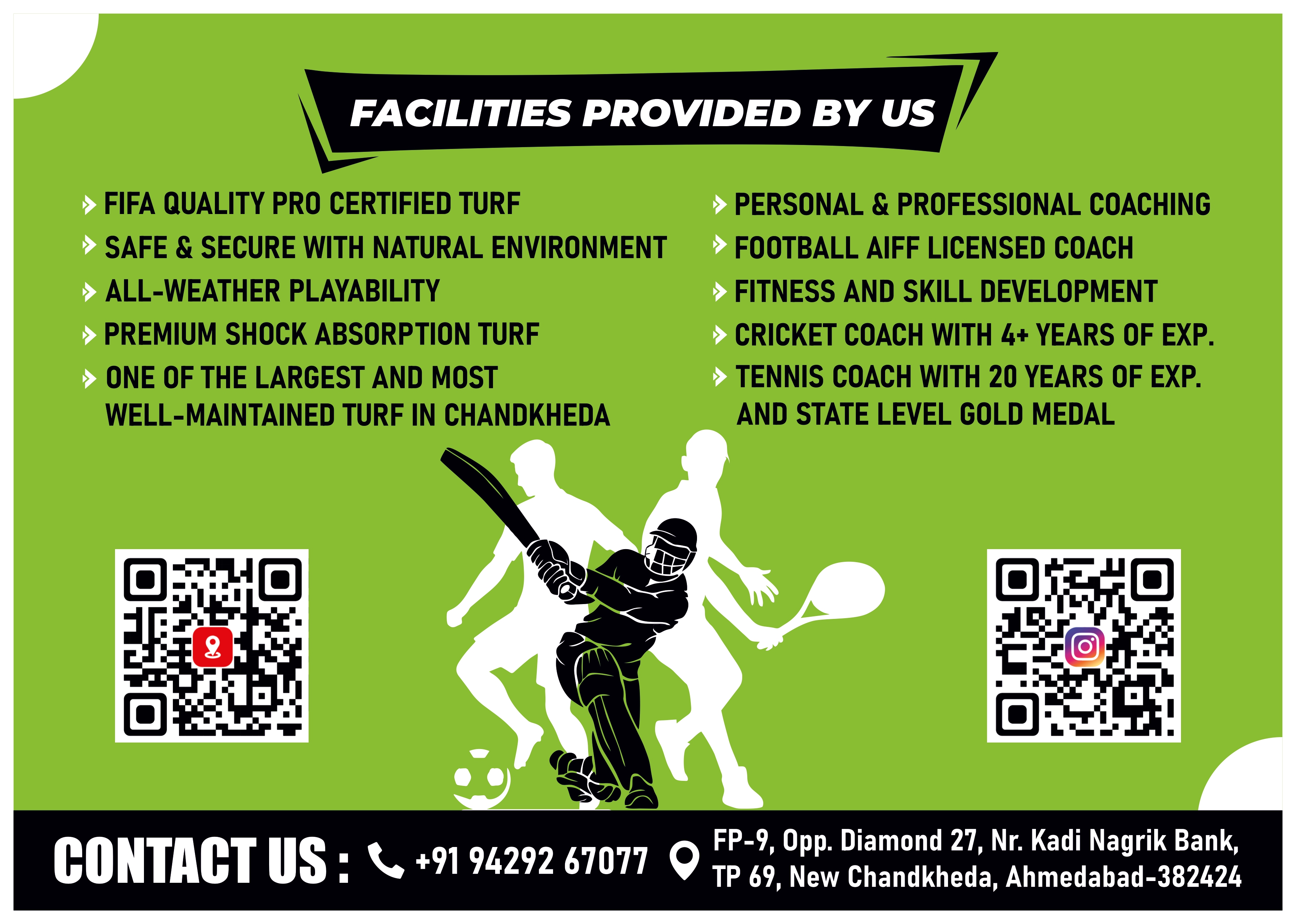 Kavya Sports Academy | Chandkeda's No.1 Premier Sports Academy